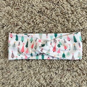Handmade knot Christmas trees headband OS